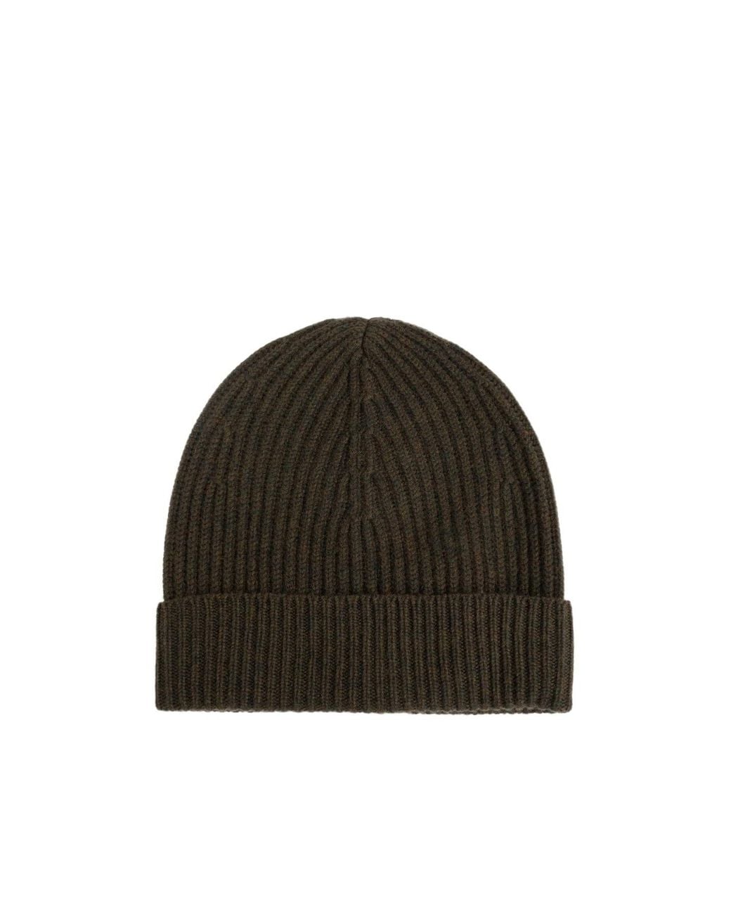 Maison Margiela Black Four-Stitch Detailed Beanie for men