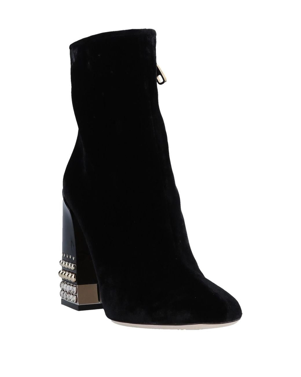 Dolce & Gabbana Black Solid Color Ankle Boots