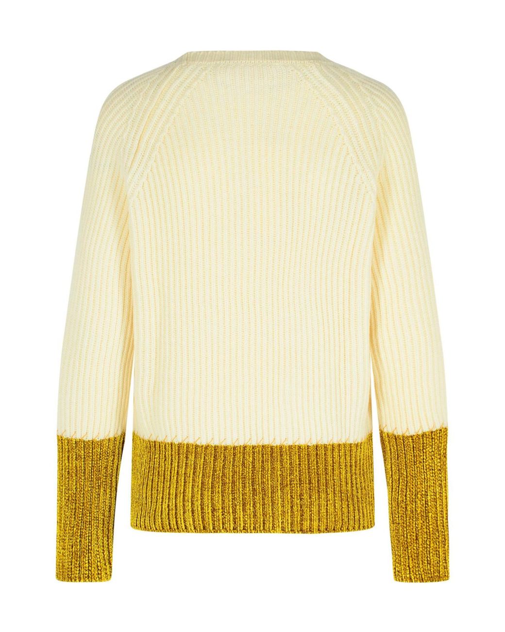 Marni Yellow Two-Toned Knitted Jumper