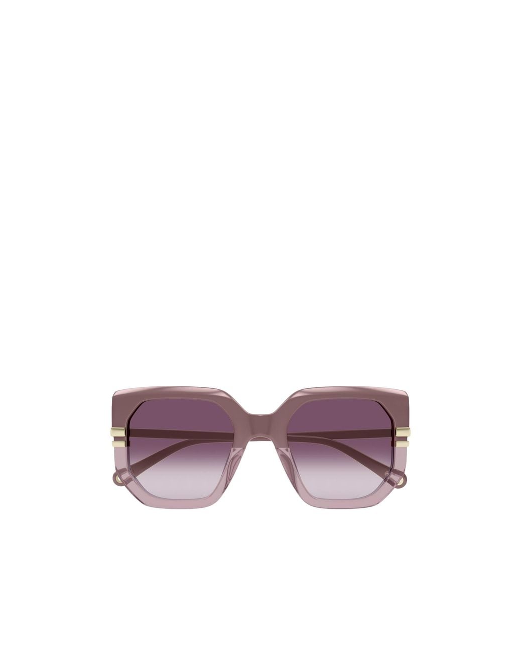 Chloé Purple Chloé Eyewear Oversized Square Frame Sunglasses