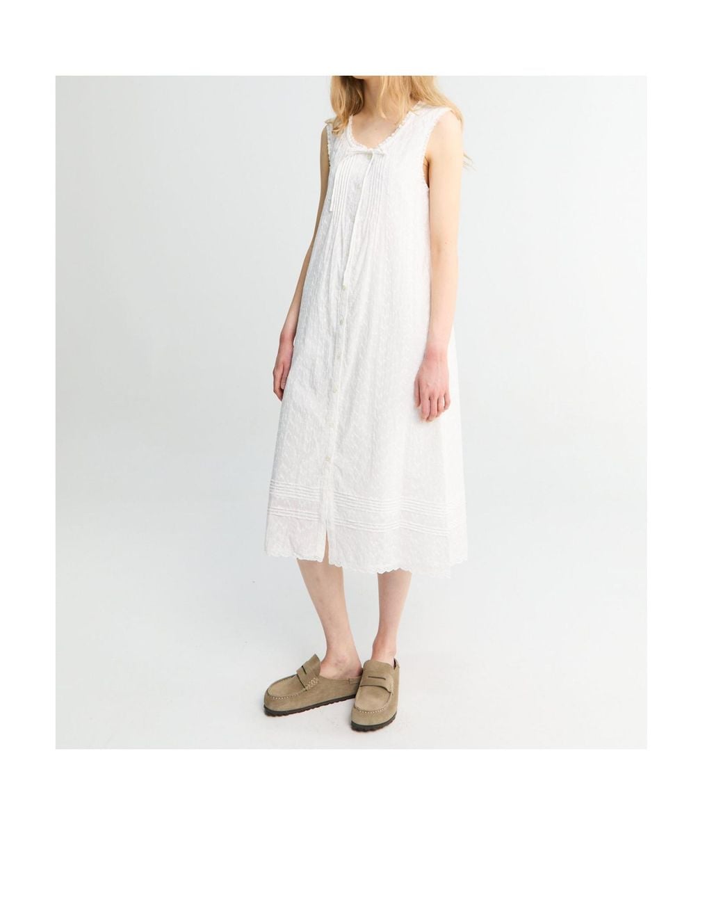 DUNST White Sleeveless Dress