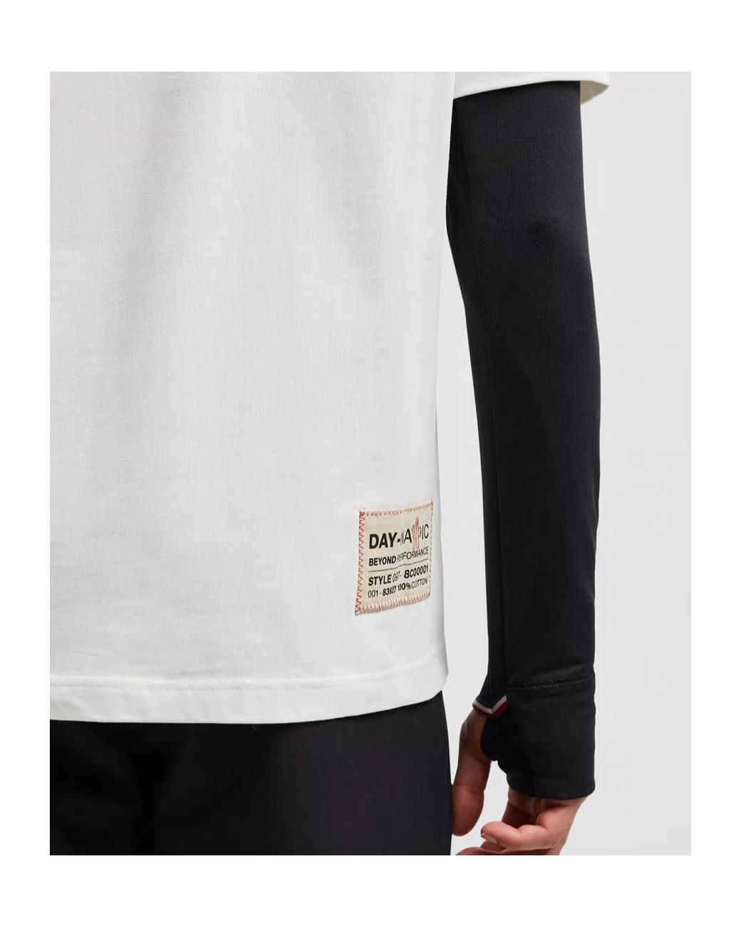 Moncler White Grenoble Regular Fit Crewneck T-Shirt for men