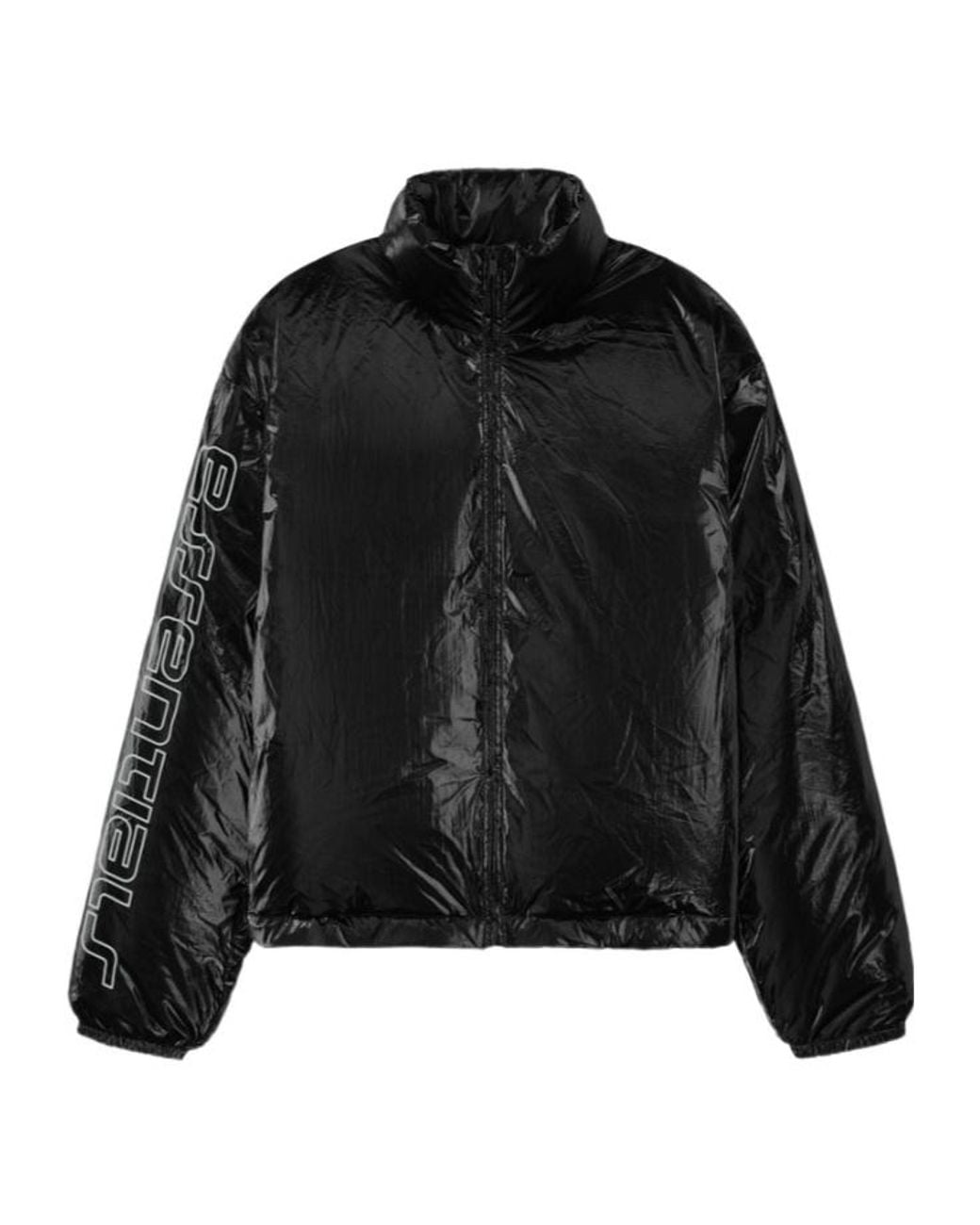 Fear Of God Black Logo Printed Puffer Jacket for men