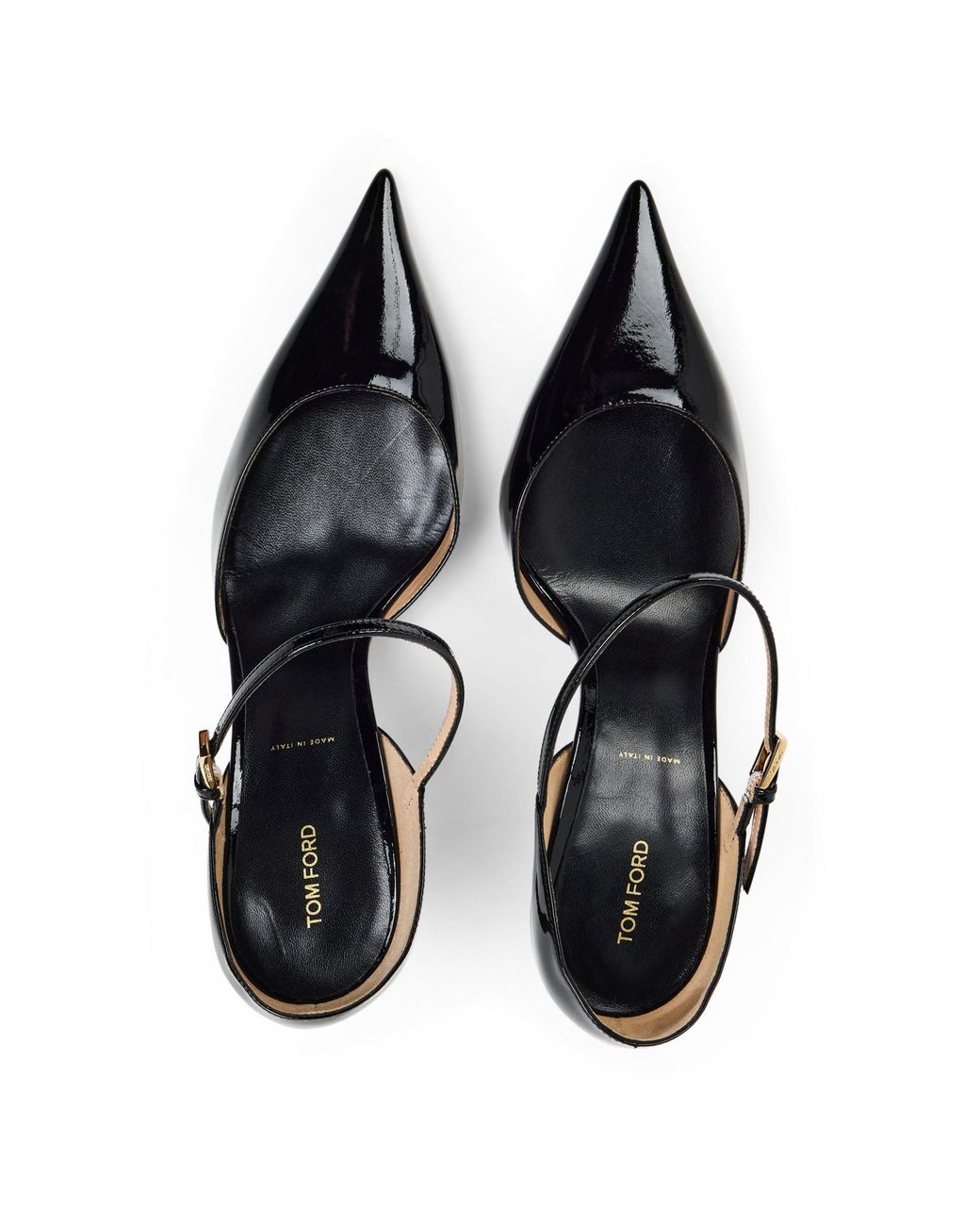 Tom Ford Black Stiletto Heels Mary Jane Shoes