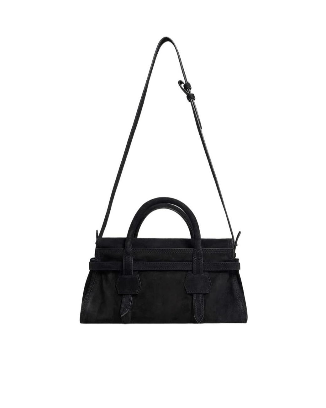 DSquared² Black Twin Suede Tote Bag