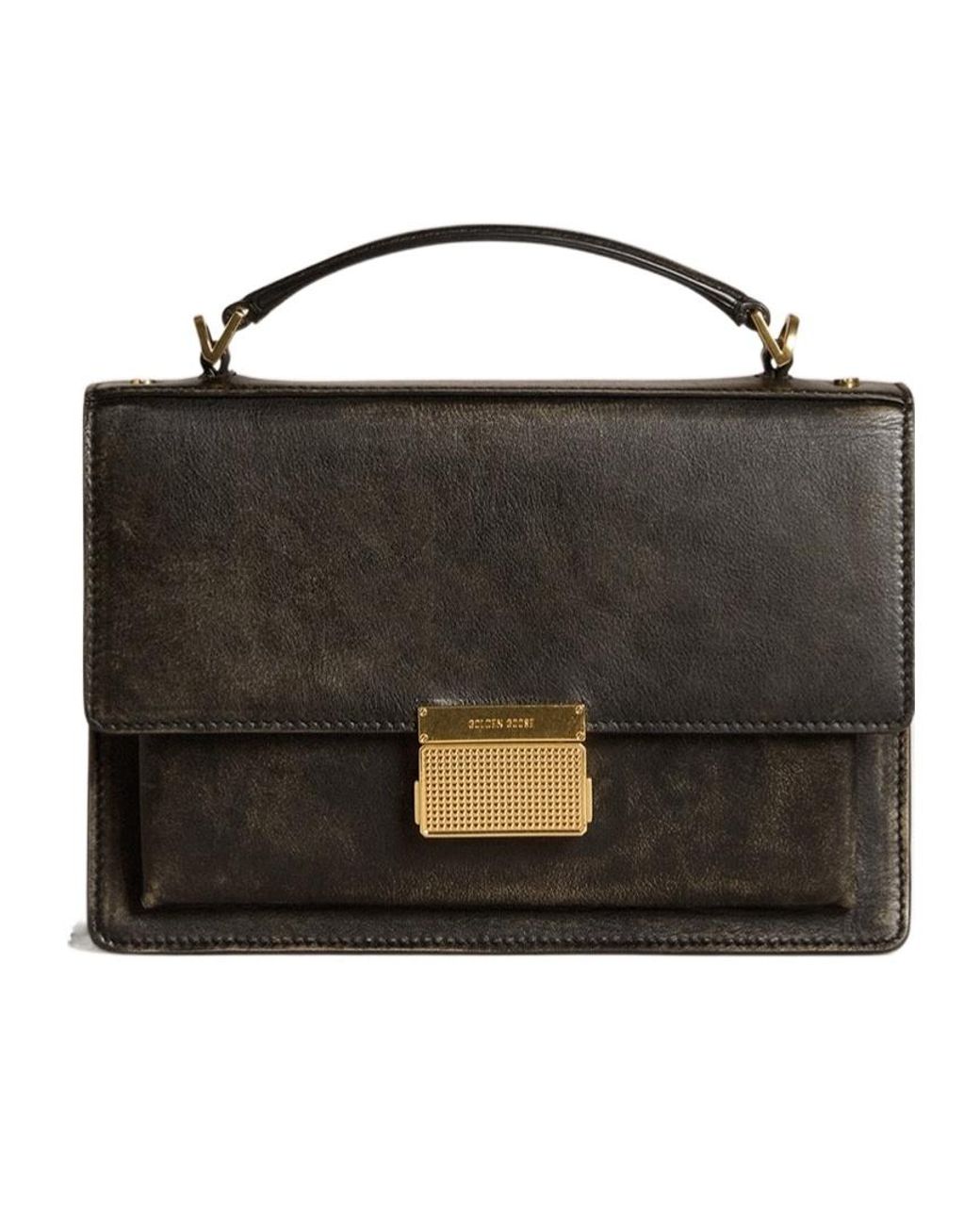 Golden Goose Deluxe Brand Black Venezia Top Handle Bag
