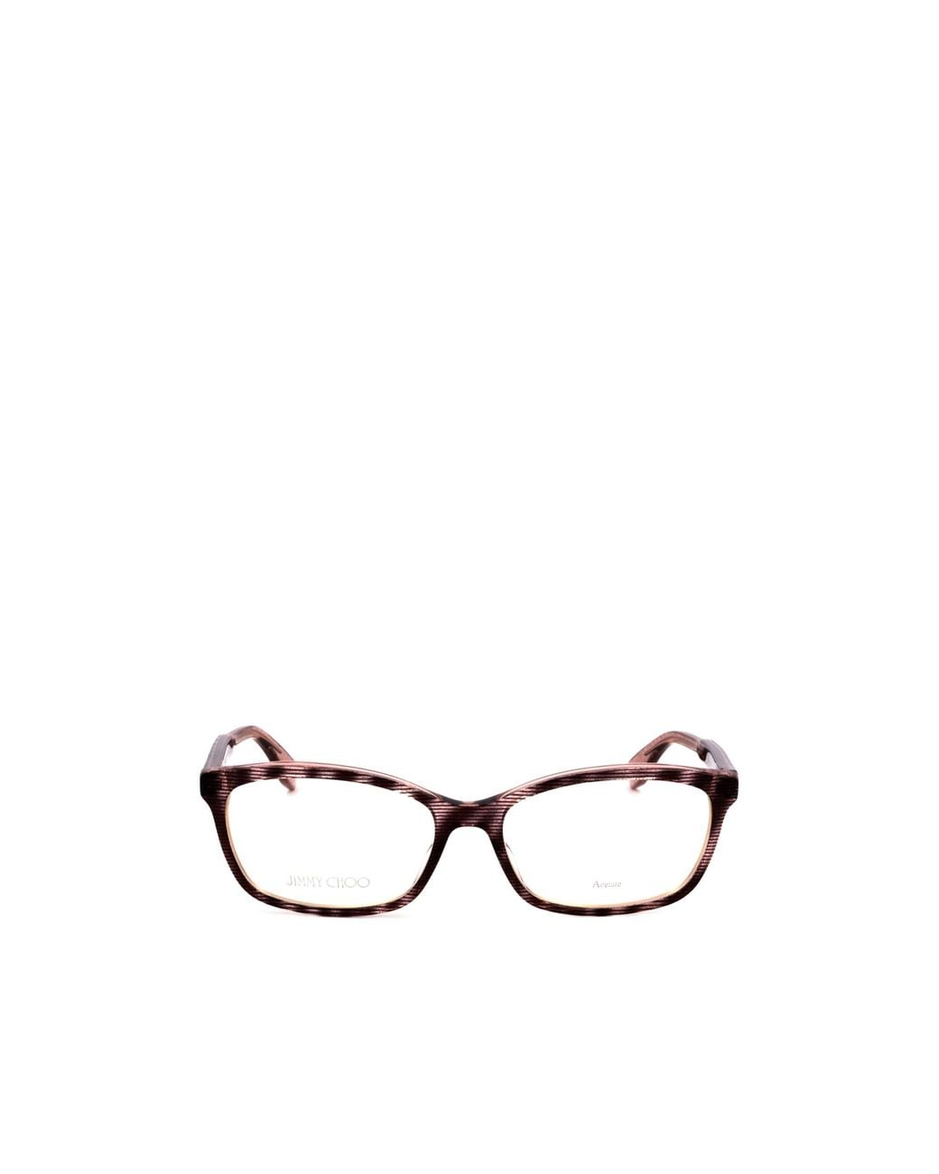 Jimmy Choo White Eyewear Rectangular Frame Glasses