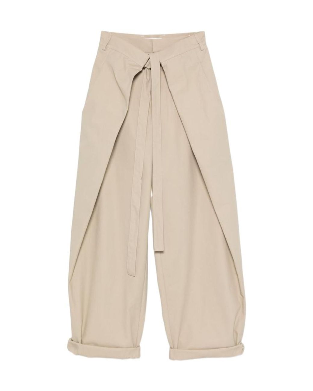 DARKPARK Natural Stella Oversized Tie-Front Pants