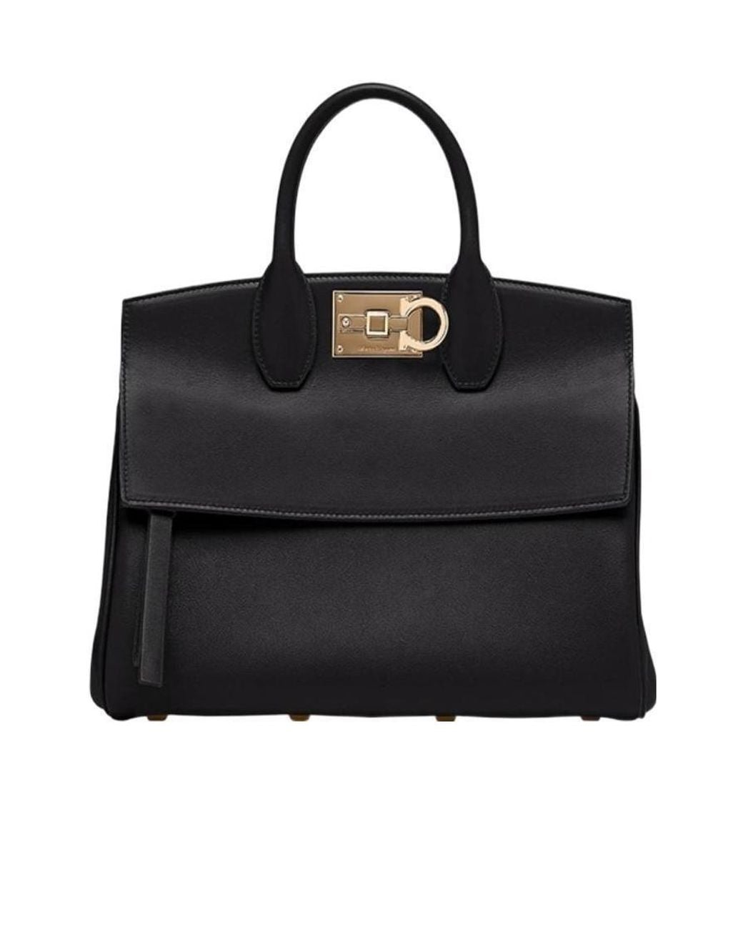 Ferragamo Black Logo Handbag