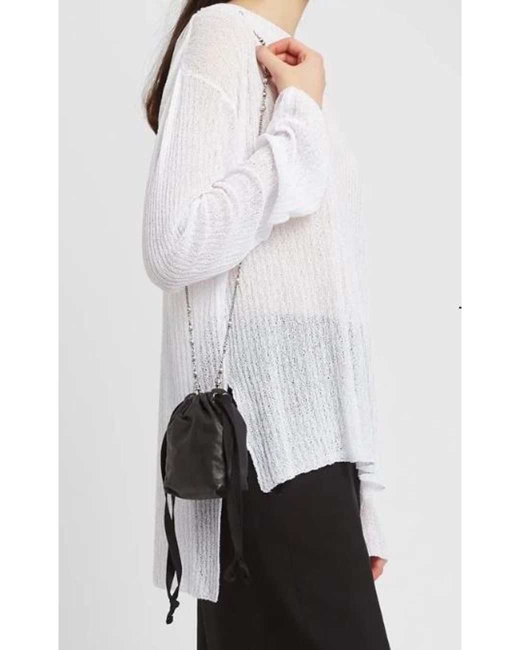 Ann Demeulemeester Black Marlise Soft Small Hand Bag