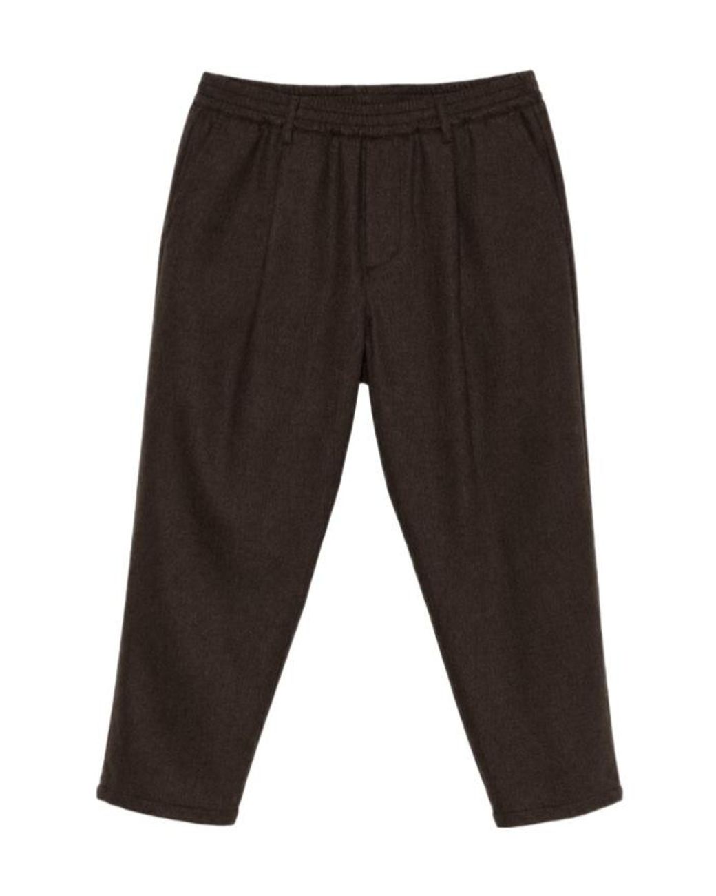 Eleventy Gray Straight-Leg Casual Trousers for men