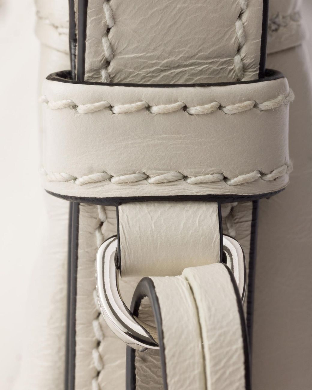 Prada Natural Aimèe Medium Leather Shoulder Bag