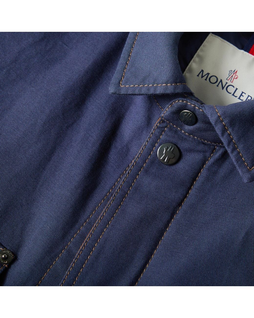 Moncler Blue Layer Designed Overshirt for men