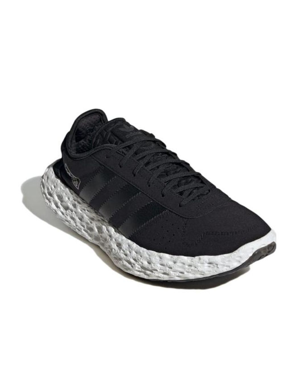 Adidas Black Zponge 3-Stripe Sneakers for men