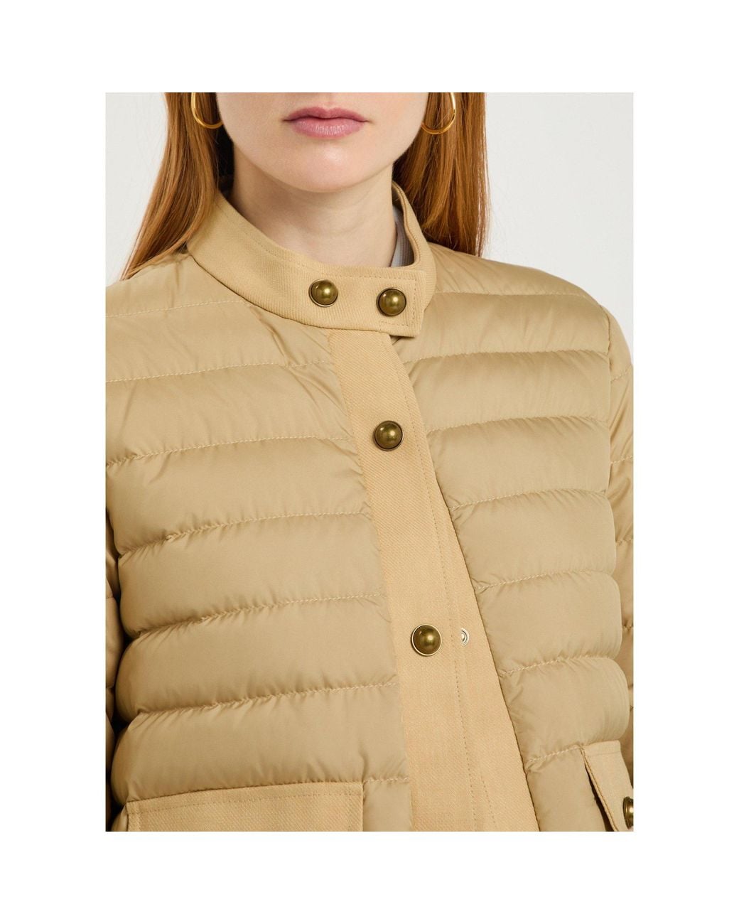 Moncler Natural Short Down Jacket