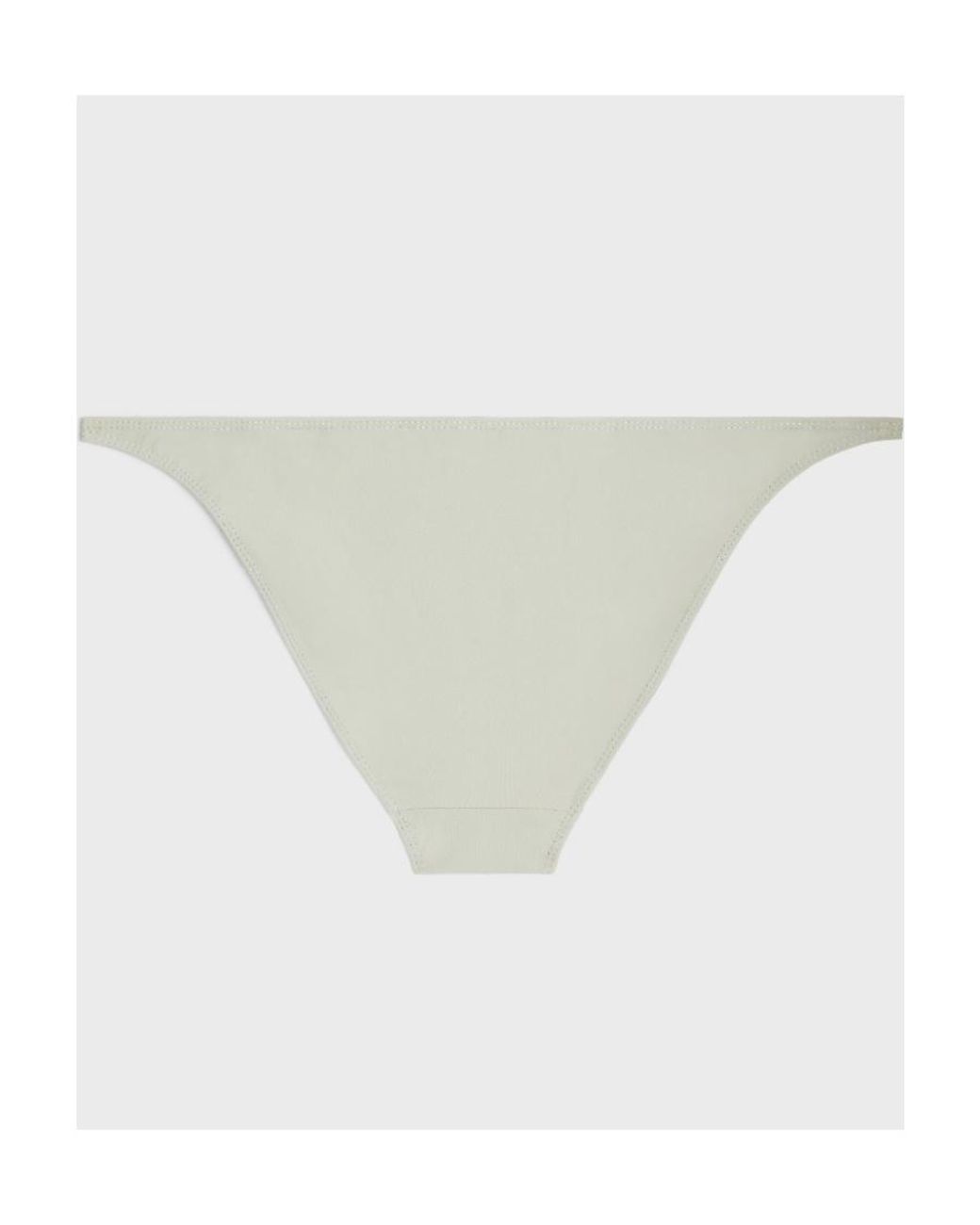 Céline White Triomphe Swimsuit Bottom