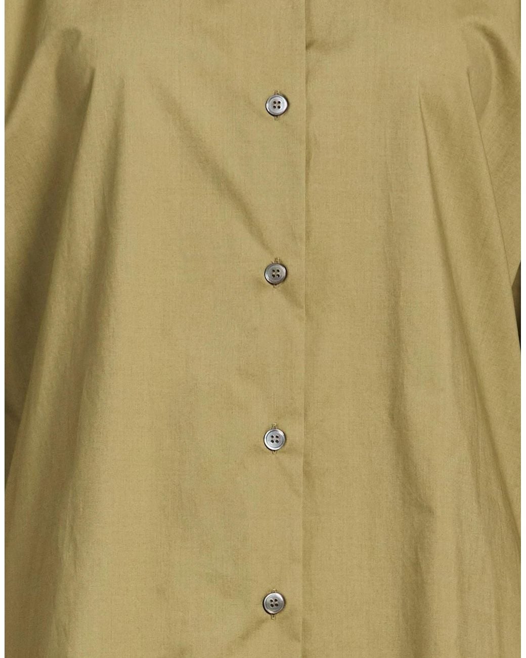 MM6 by Maison Margiela Green Minimal Solidcolor Longsleeve Shirt