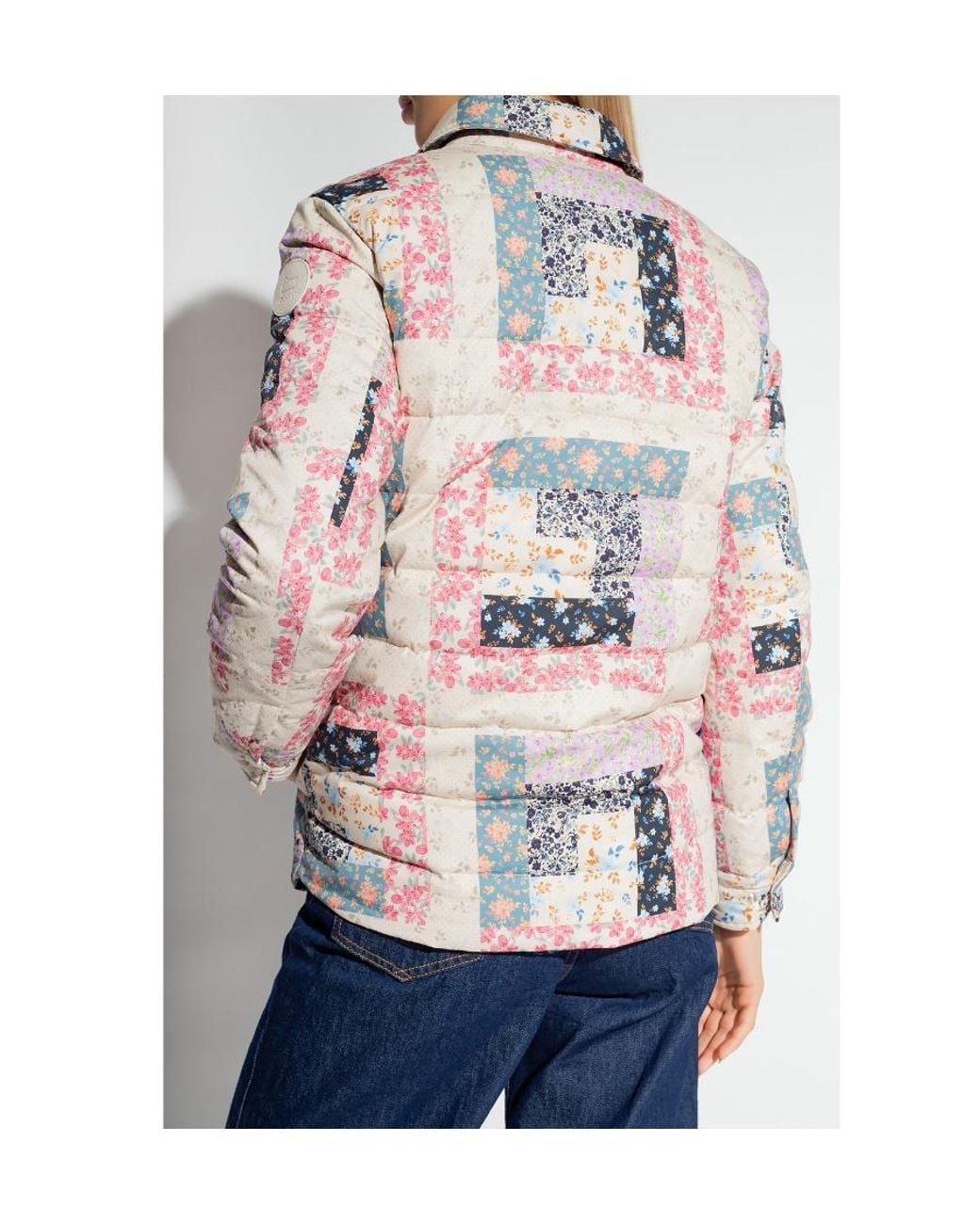 Woolrich White Patchwork Quilted Jacket