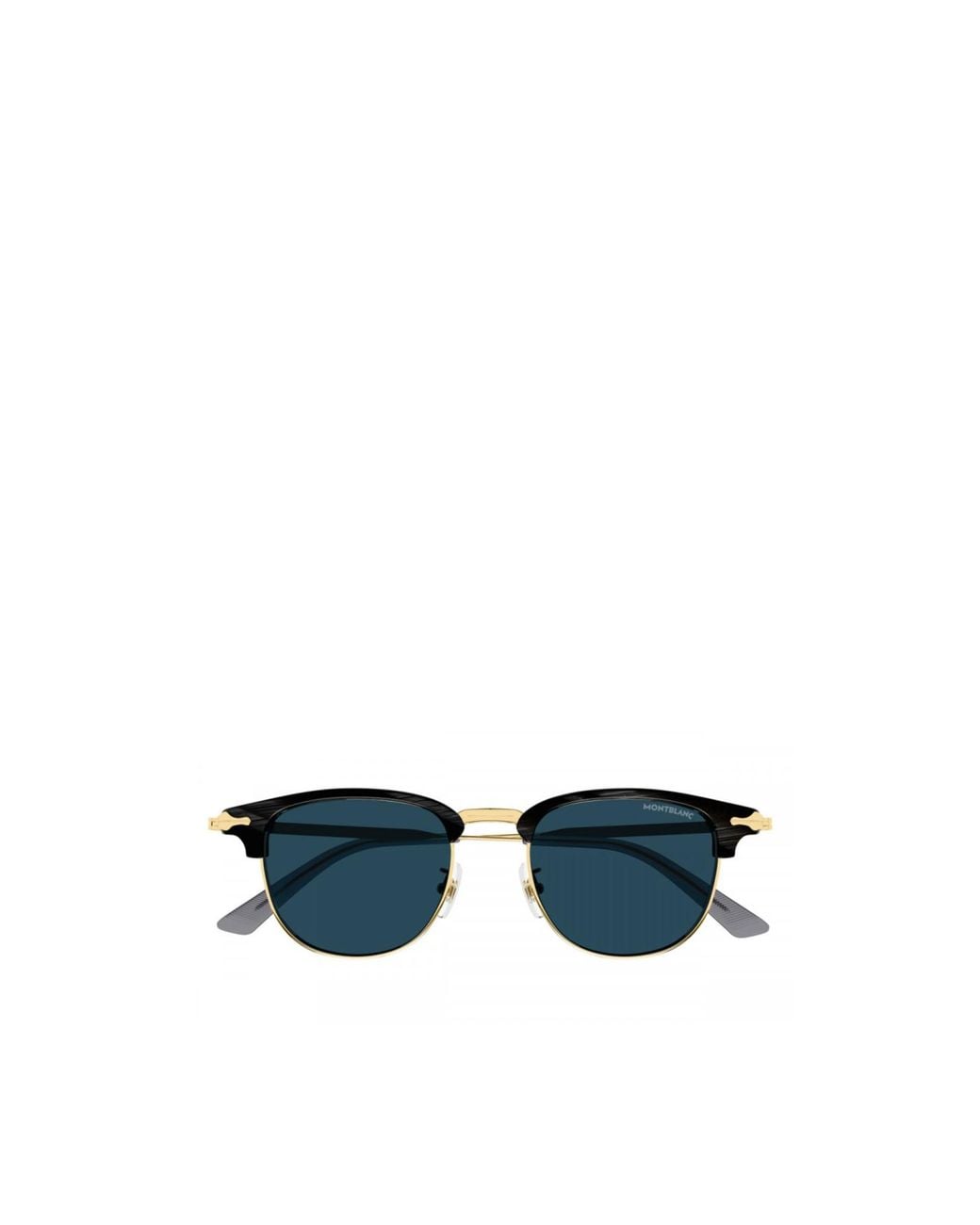 Montblanc Blue Eyewear Square Frame Sunglasses for men