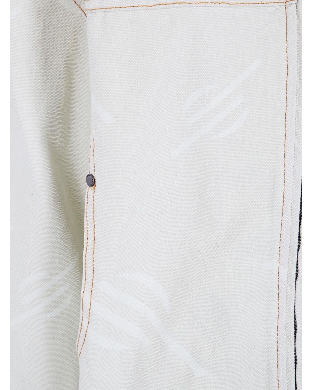 Daily Paper White Hooded Patterned Jacket for men