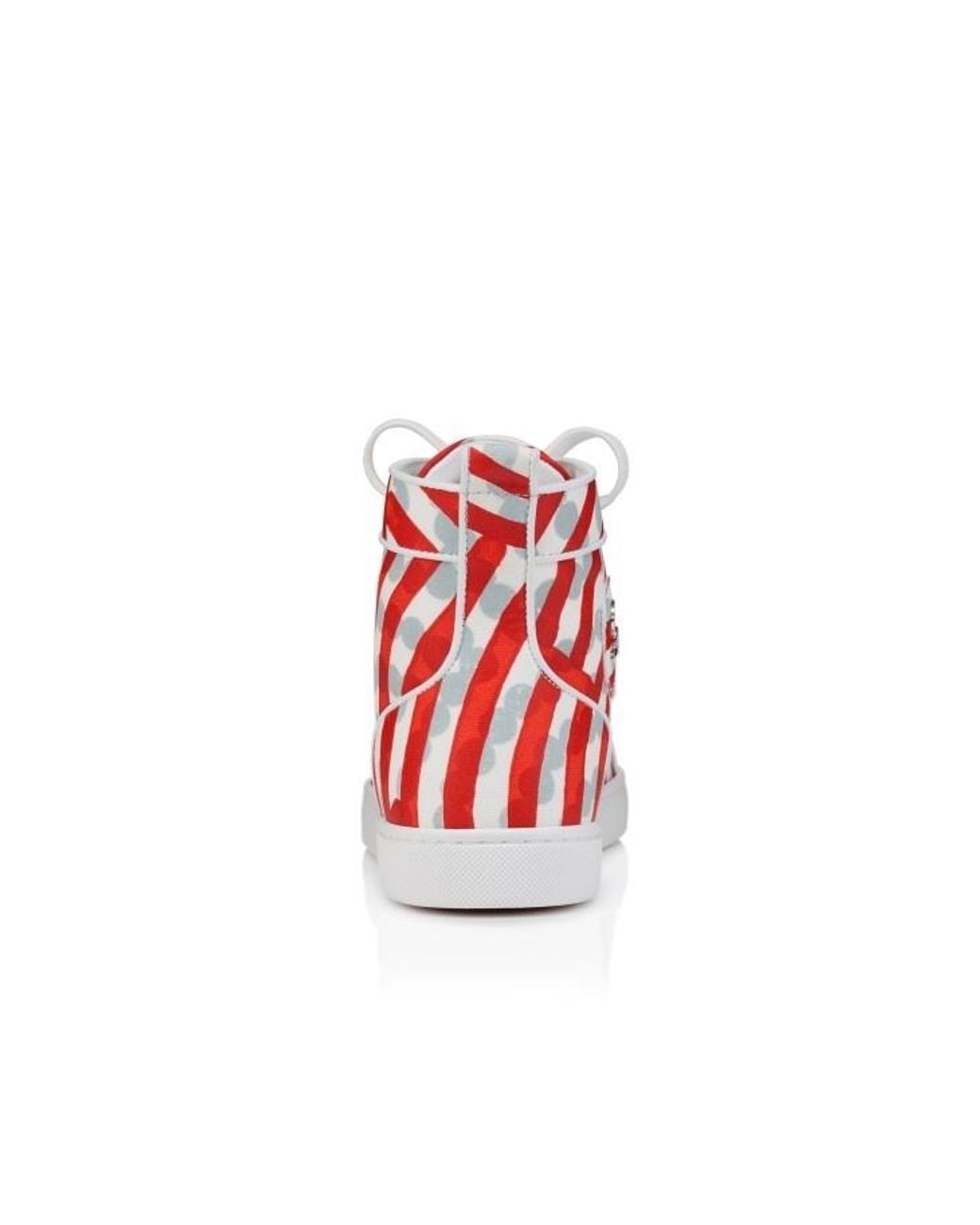 Christian Louboutin Red Round Toe High Top Casual Shoes for men