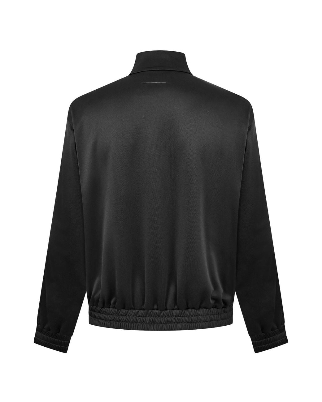 MM6 by Maison Margiela Black Stand-Up Collar Retro Sport Jacket for men