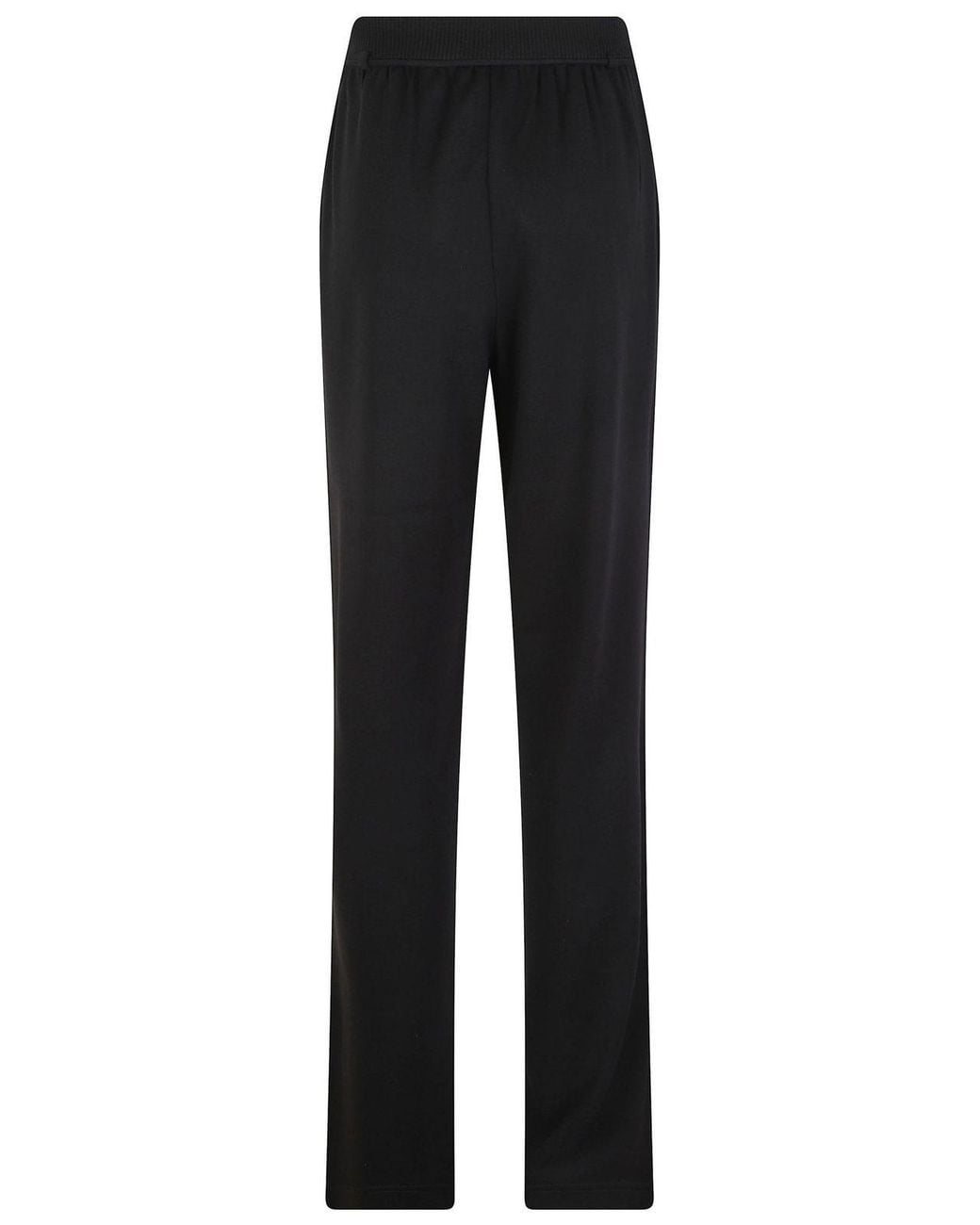 Max Mara Black Drawstring Wide Leg Pants