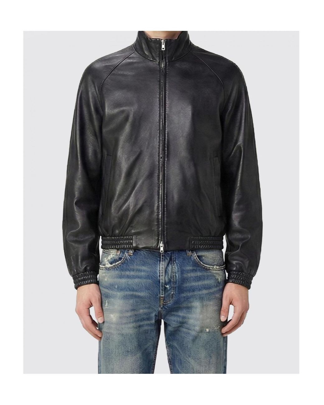 Acne Black アクネ ストゥディオズ レザージャケット for men