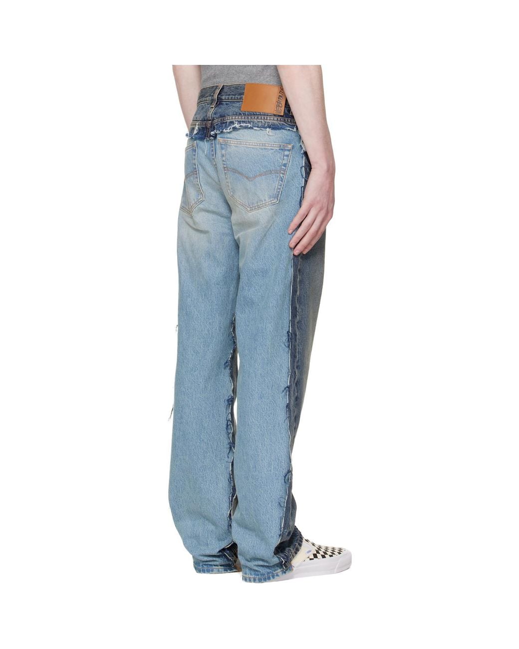 Vetements Blue Cut-Up Back Jeans for men