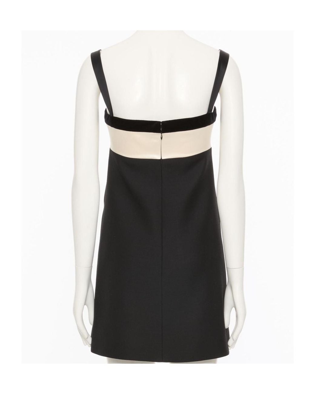 Valentino Black Embroidered Crepe Couture Short Dress