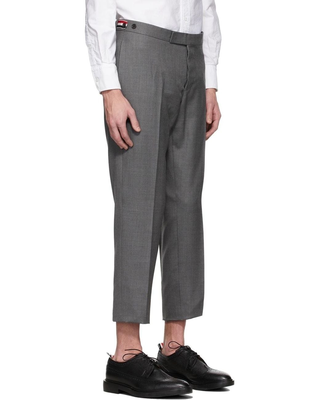 Thom Browne Gray Slim-Cut Single-Breasted Suit for men
