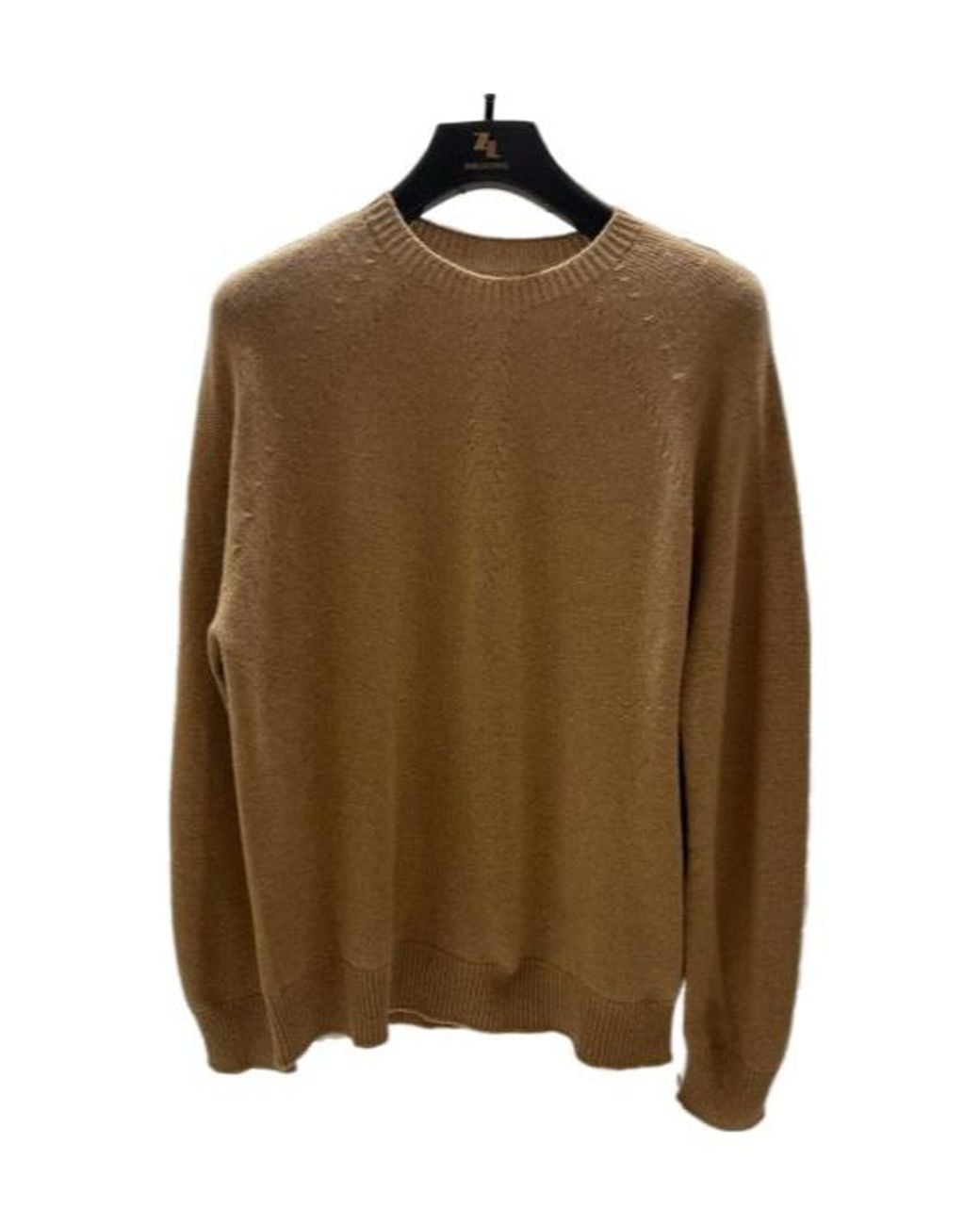 Jil Sander Brown Crew Neck Long-Sleeve Knit Sweater for men