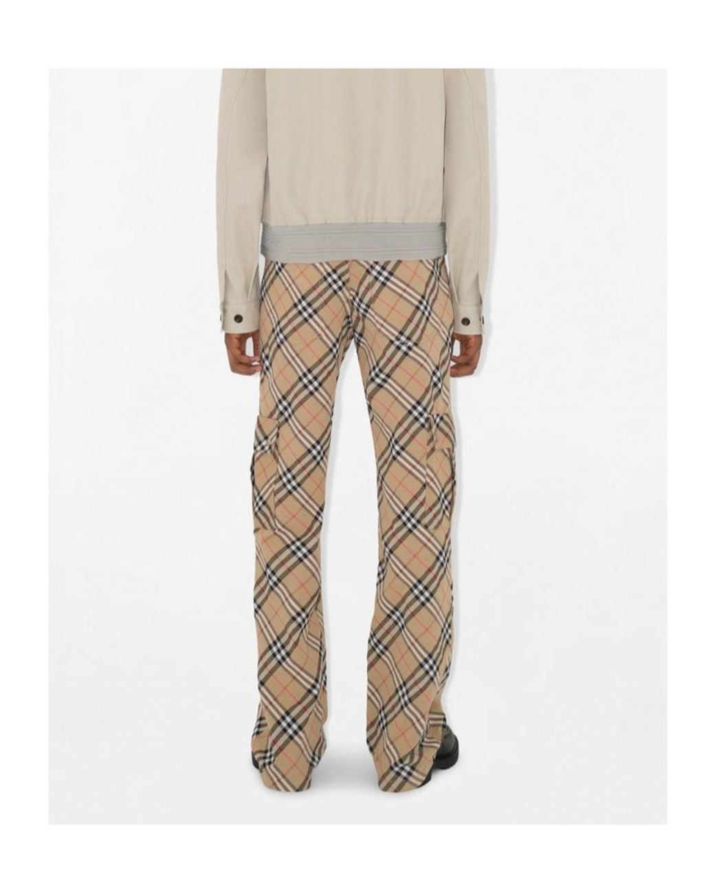Burberry Natural Check Cargo Trousers for men