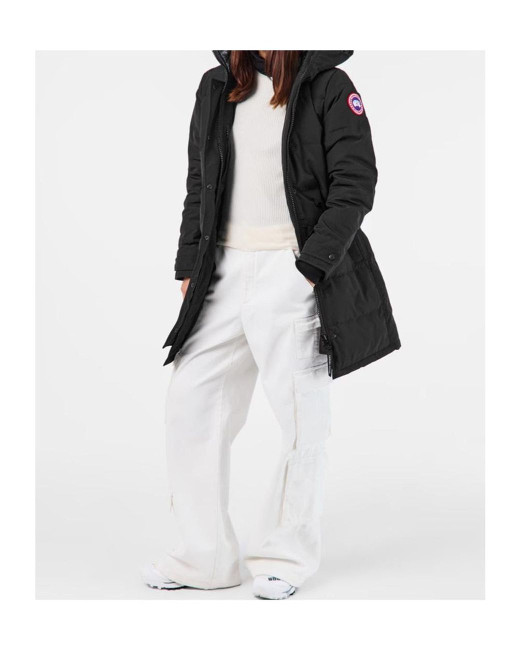 Canada Goose Black Logo Waterproof Parka Down Jacket