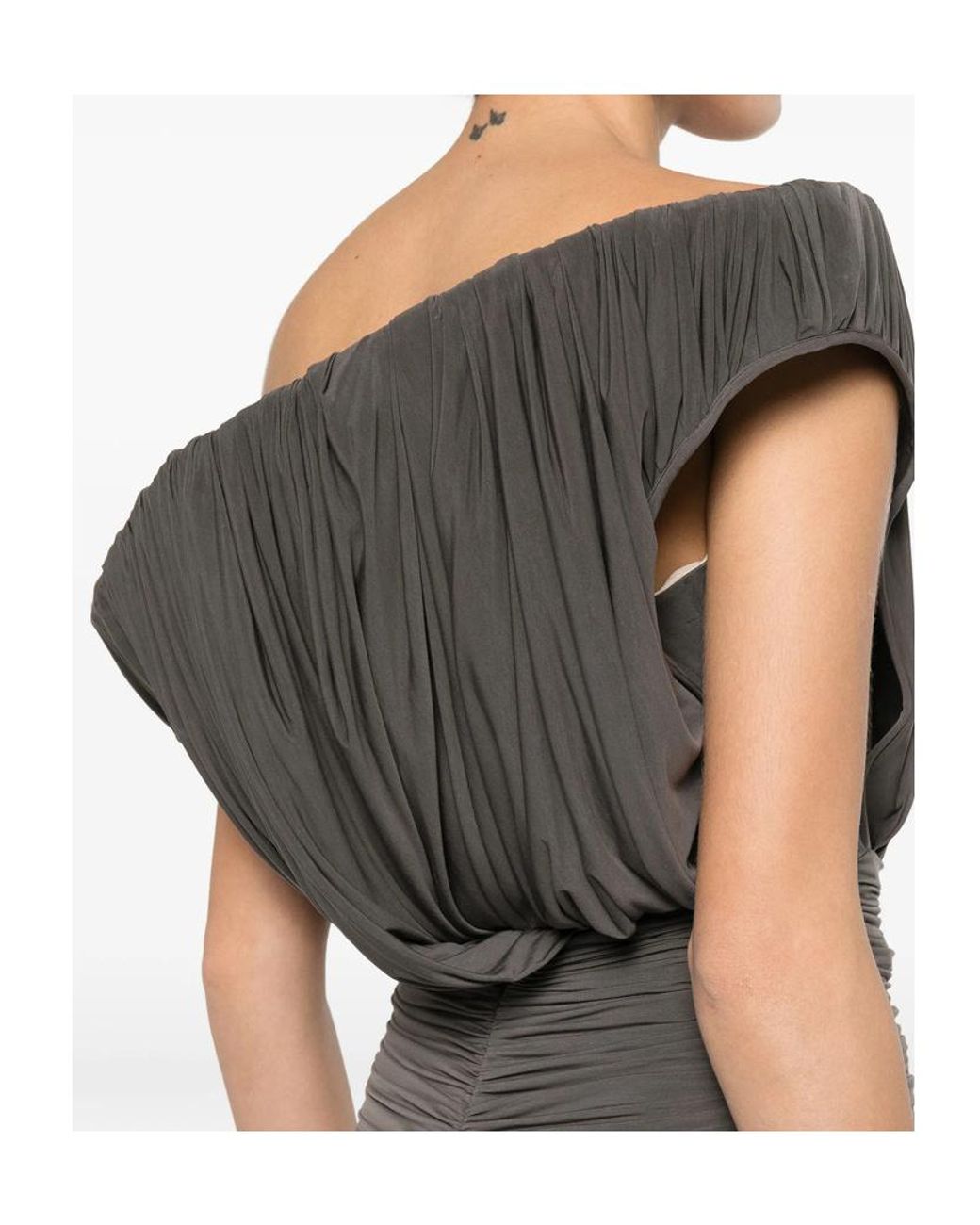 Magda Butrym Gray Asymmetrical Dress