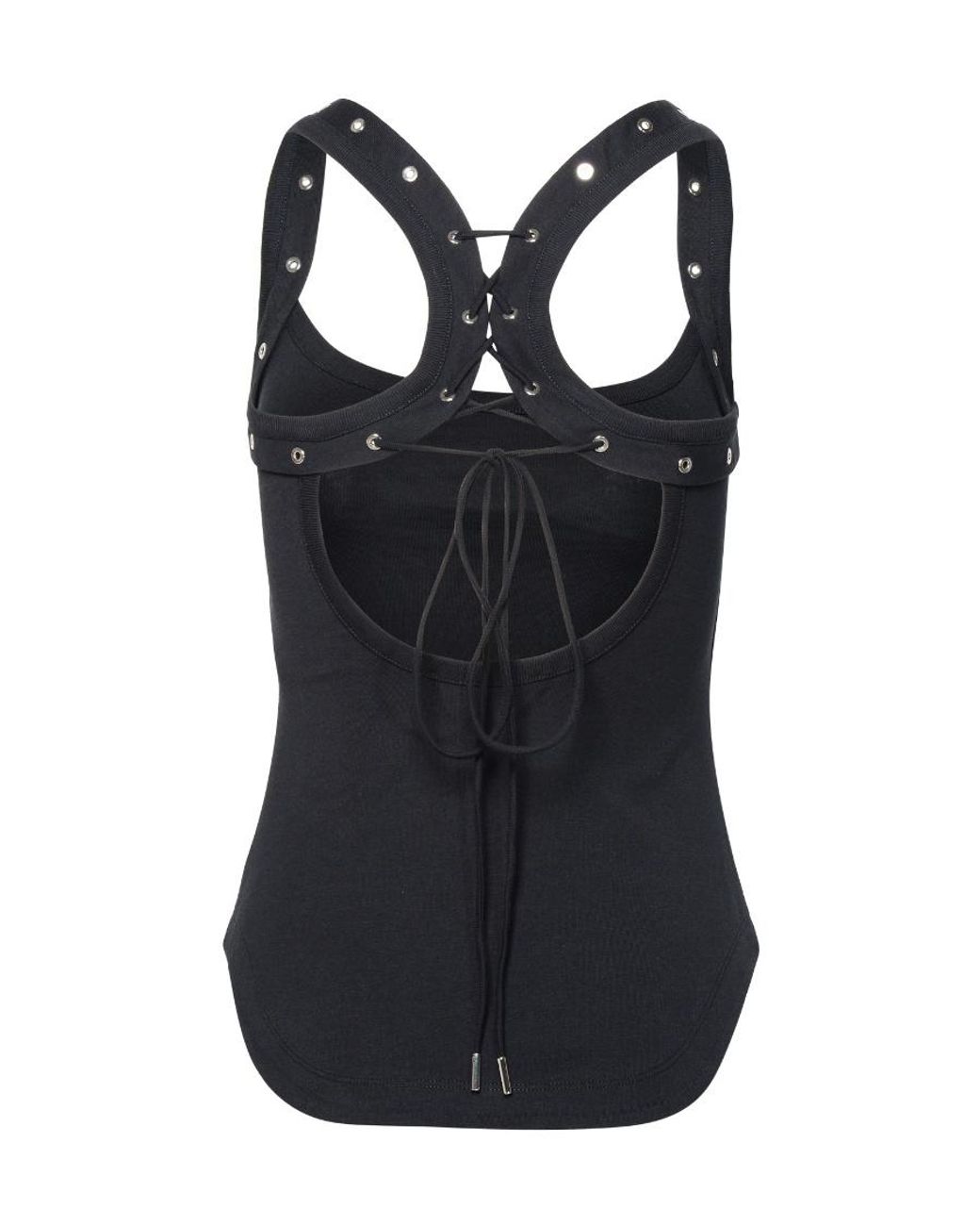 The Attico Black Cotton Top