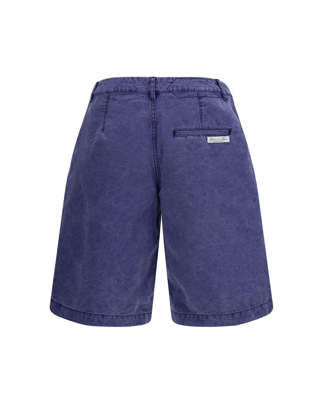 Jacquemus Blue Logo Tag Shorts for men