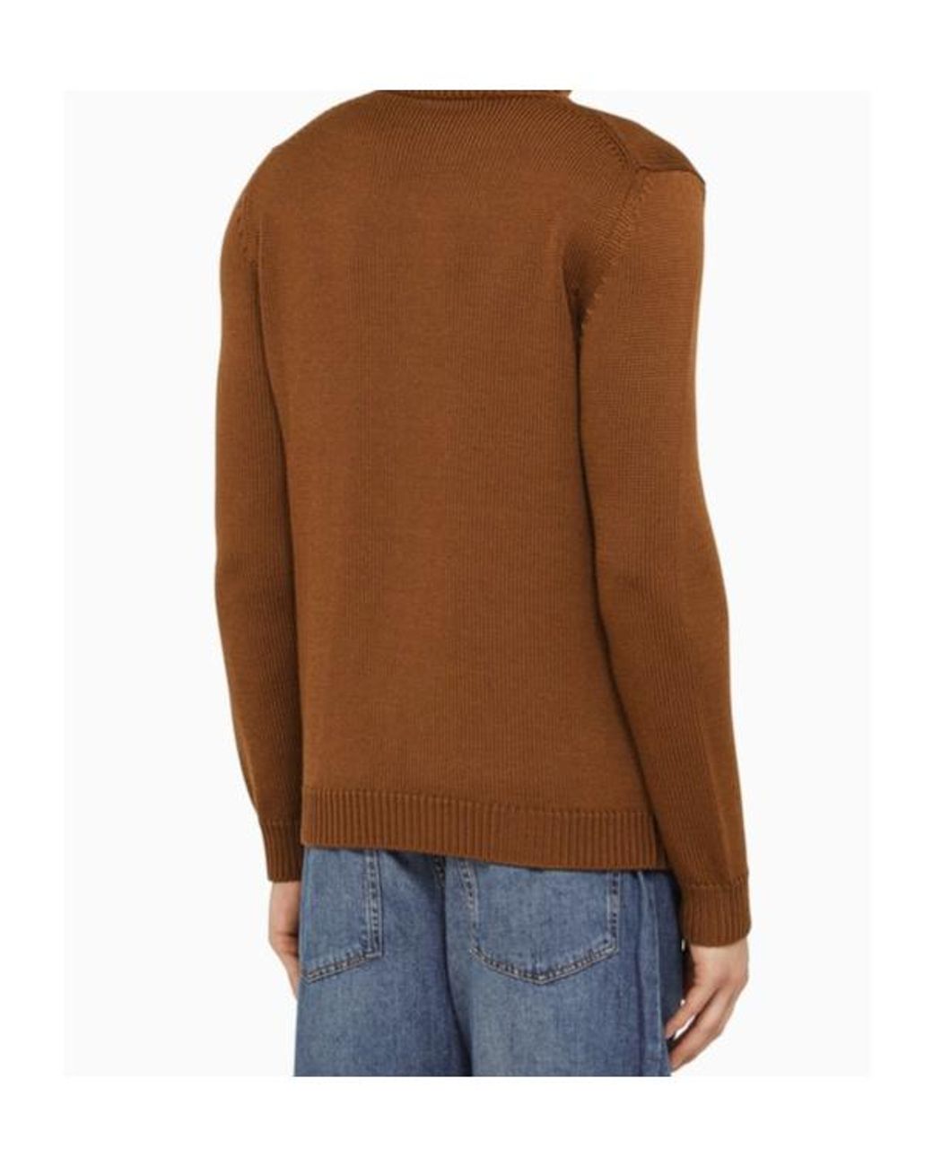 Roberto Collina Brown Turtleneck Sweater for men