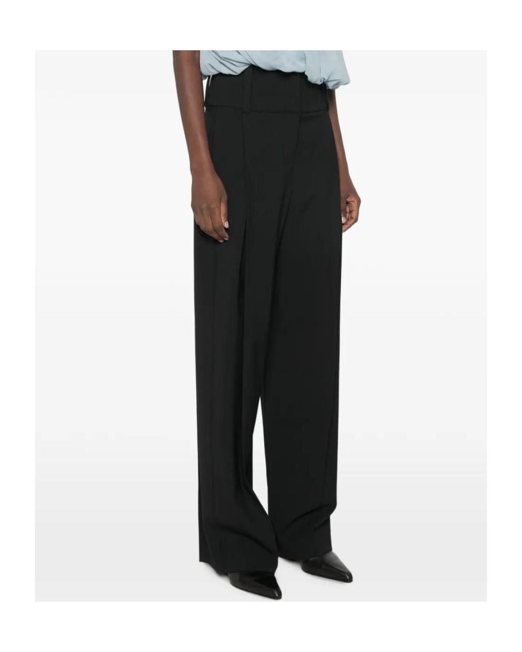 Sportmax Black Spxgirino Straight Leg Pants