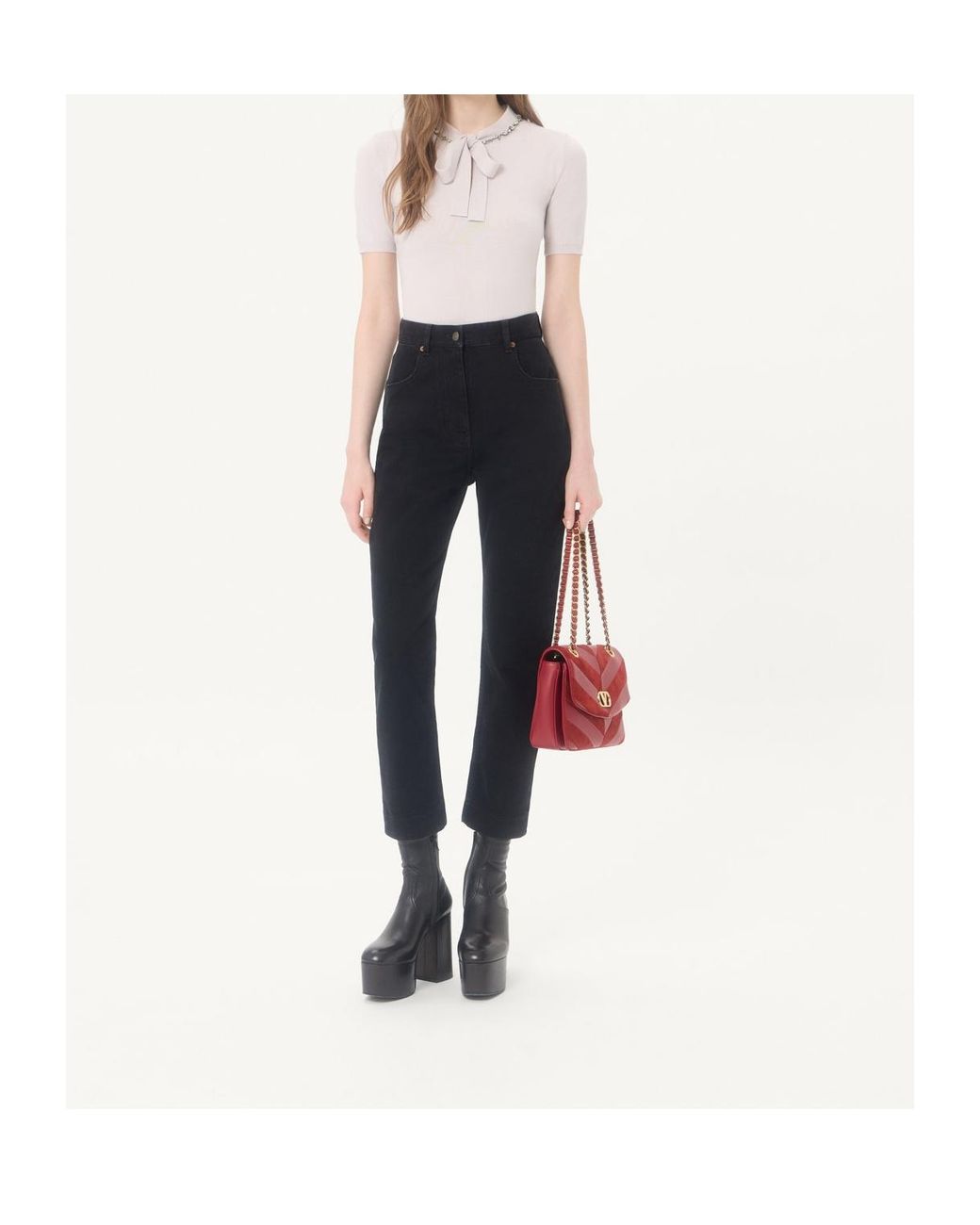 Valentino Blue Denim Trousers
