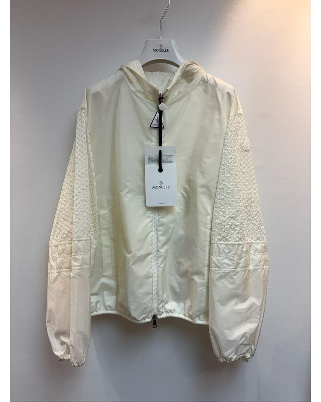 Moncler White Zelkova Hooded Jacket