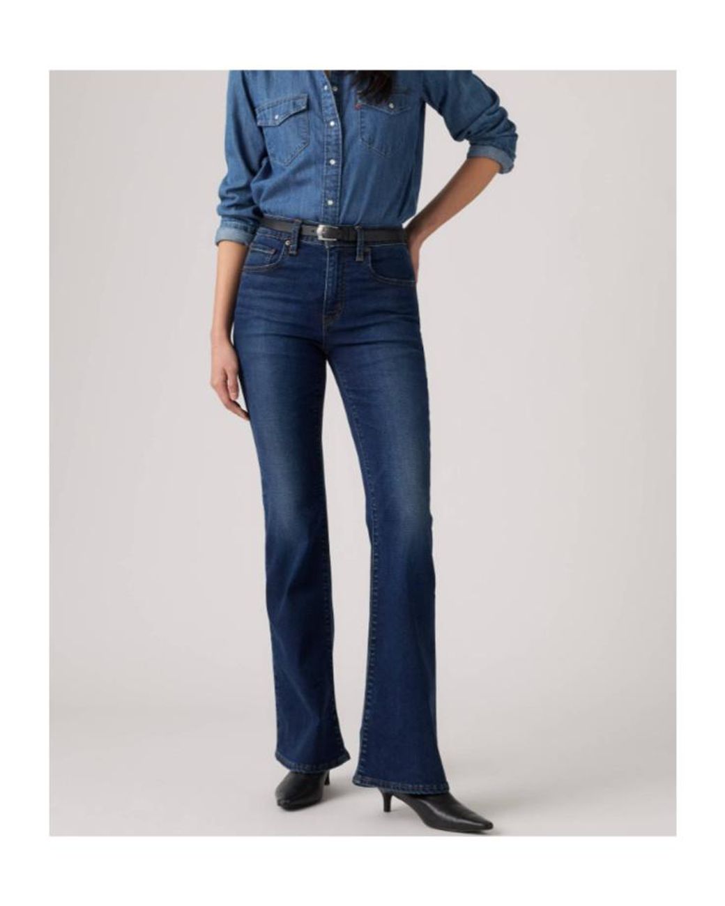 Levi's Blue 726 High-Rise Flare Jeans