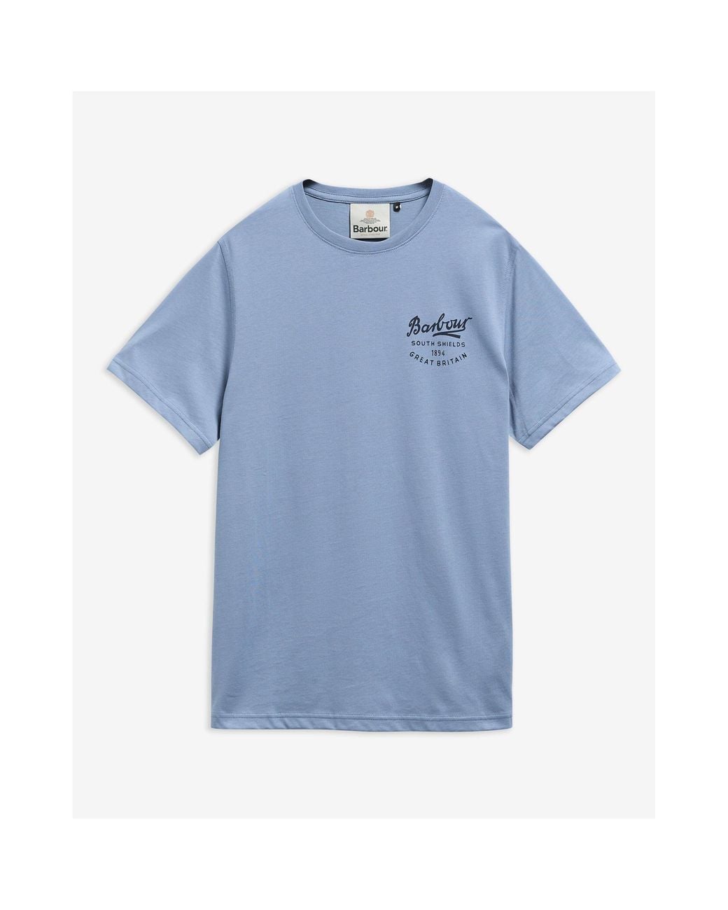 Barbour Blue Graphic T-Shirt for men