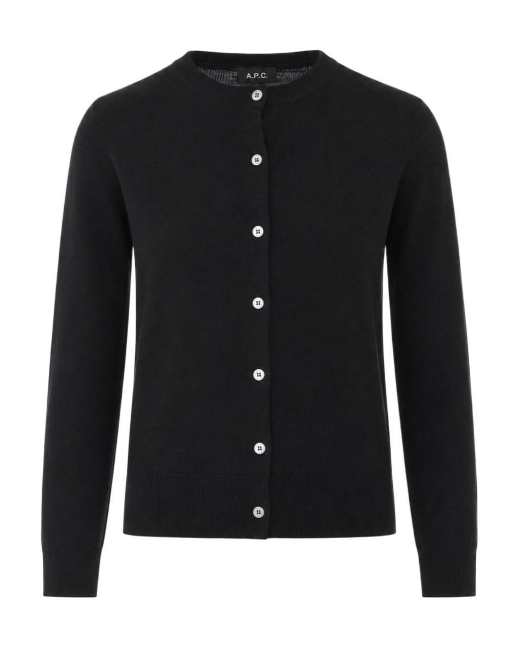 A.P.C. Black Marisa Button-Up Cardigan