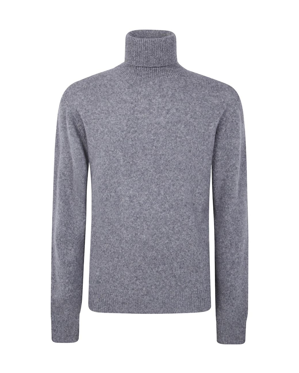 Nuur Blue Roll-Neck Wool Sweater for men