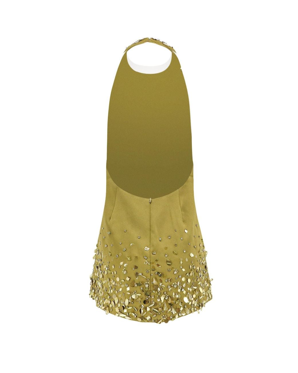 retroféte Green Retrofete Embellished Mini Dress