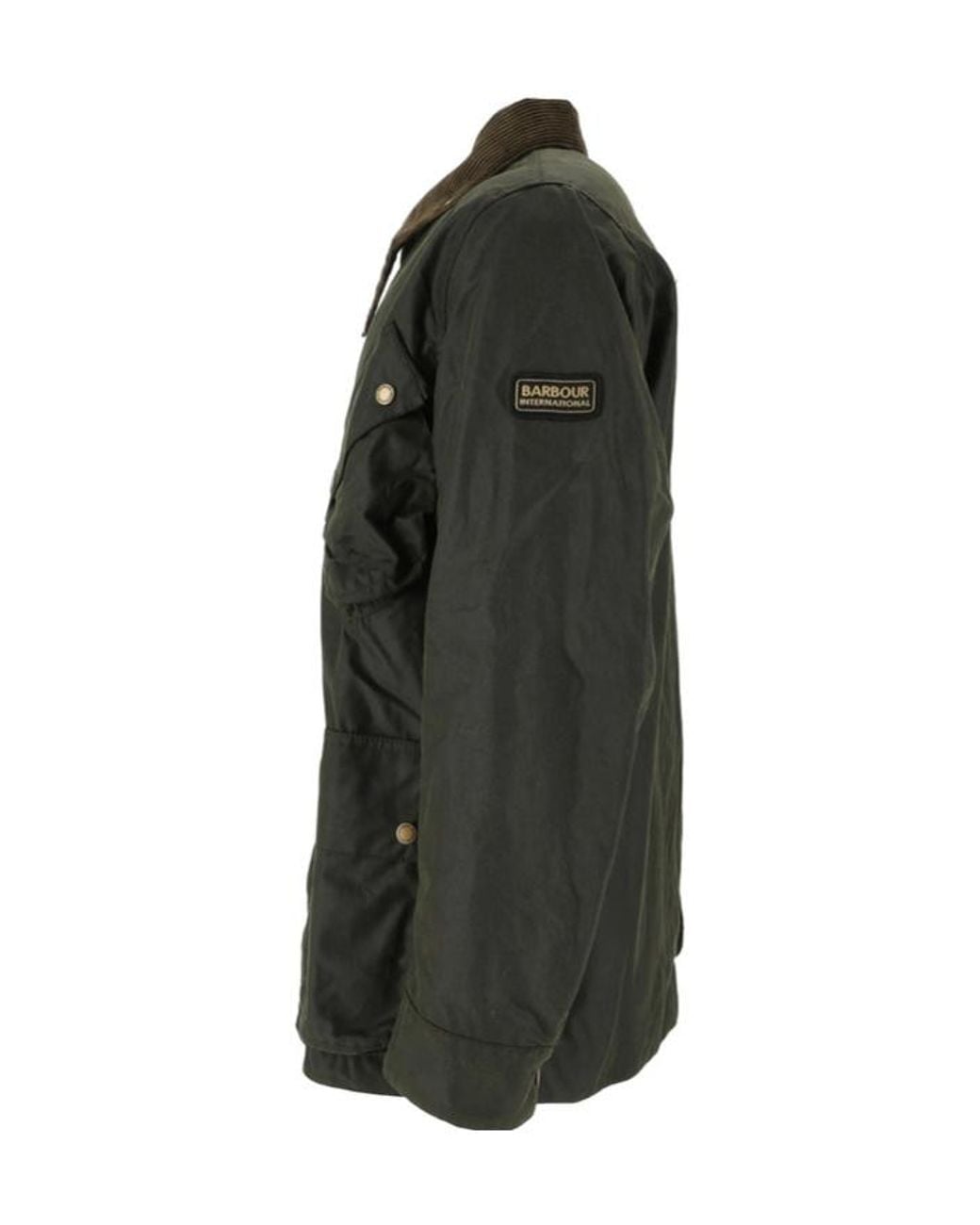 Barbour Black Brake Line Wax Jacket for men