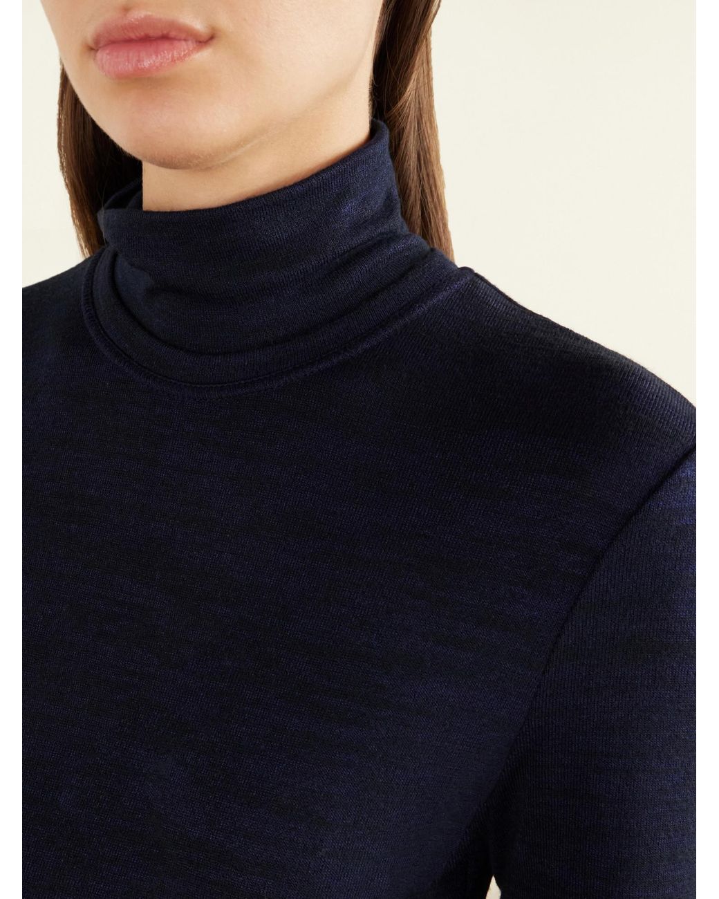 Proenza Schouler Blue Jayne Stretch-Jersey Midi Dress