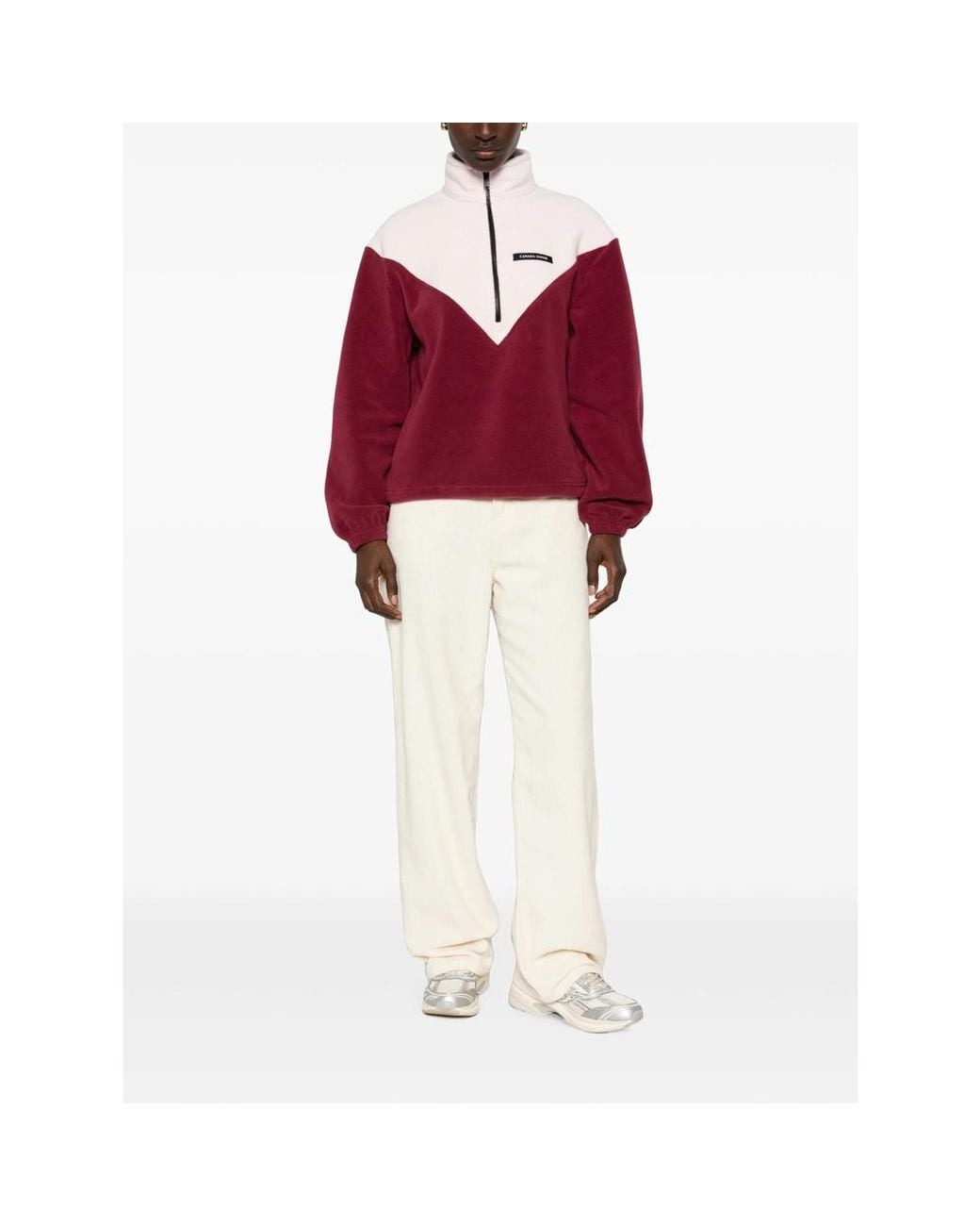 Canada Goose Red Polar Tayen Fleece Sweatshirt