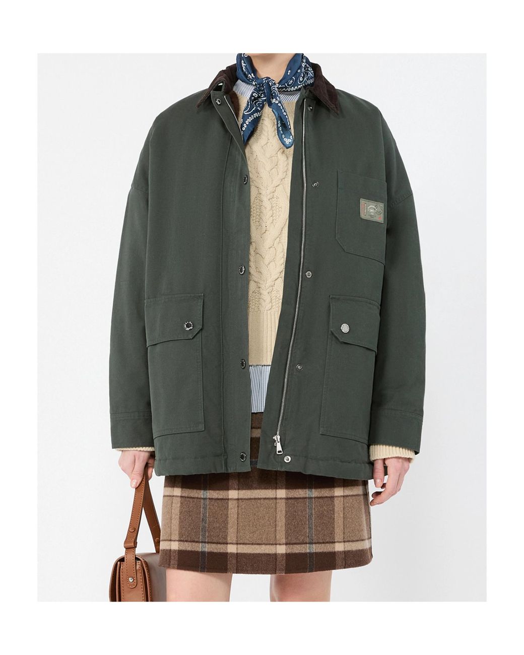Weekend by Maxmara Black Cotton Canvas Jacket